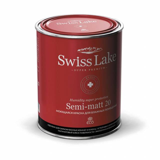 Интерьерная краска «Semi-matt 20 (база А)» от Swiss Lake (Россия)